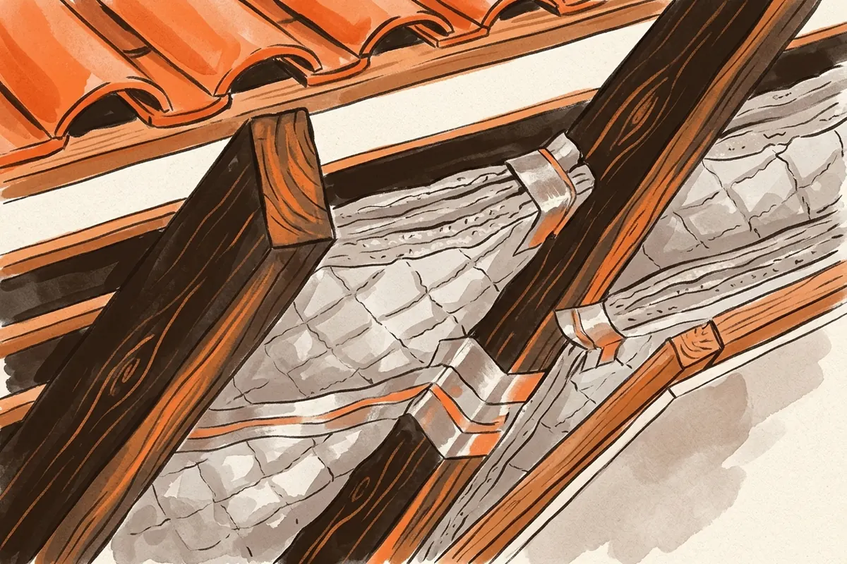 Lames d’air et raccords étanches autour du Triso Super 12 en toiture